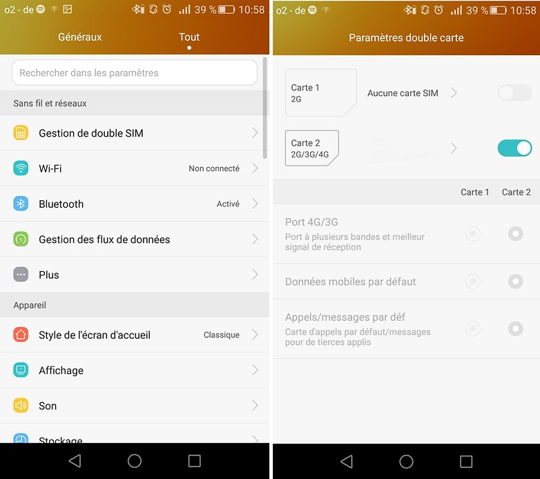 dualsim honor5x