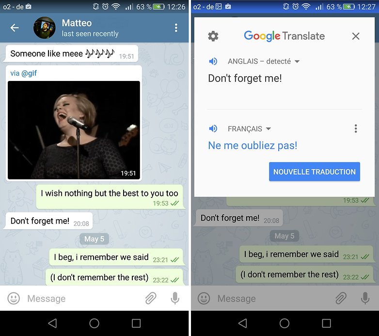 google traduction tap
