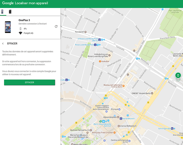 localiser un appareil localiser un appareil