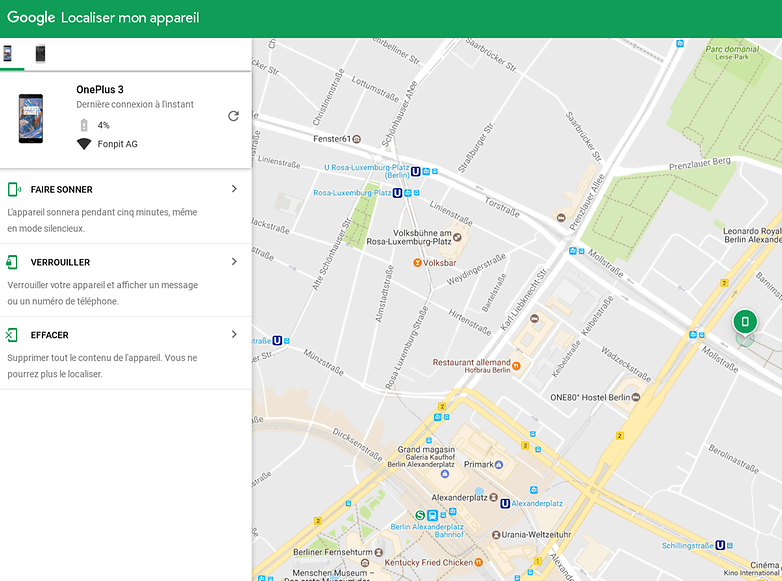 localiser mon appareil