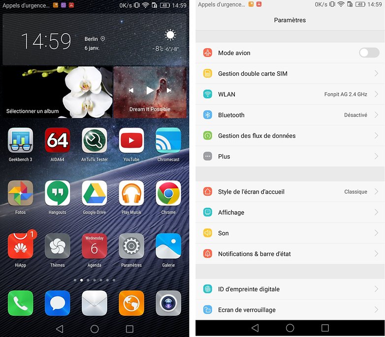 mate8 parametres