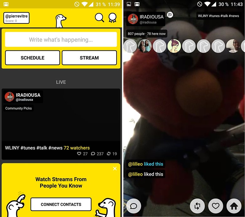 meerkat live streaming fr