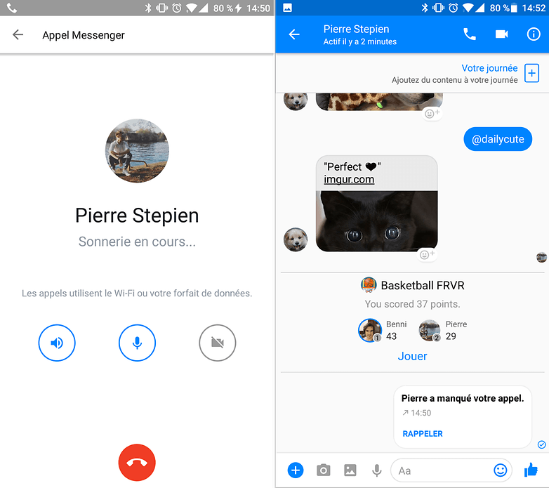 messenger audio