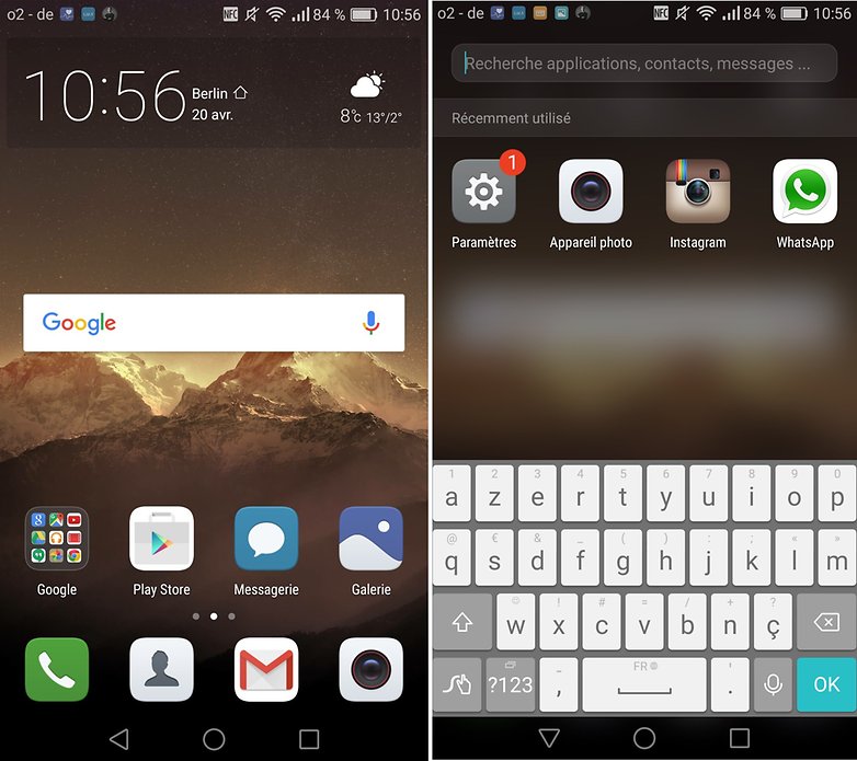 p9 homescreen