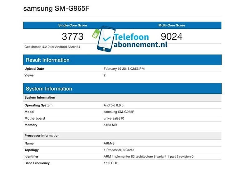 telefoon abonnement galaxy s9 2