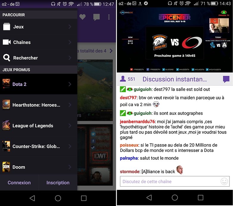 twitch live streaming fr