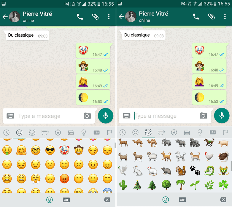 Emoticons beta do WhatsApp