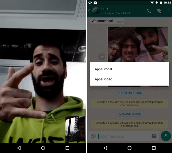 Les Appels Vidéo Sont Arrivés Sur Whatsapp Comment Les Utiliser Androidpit 8408