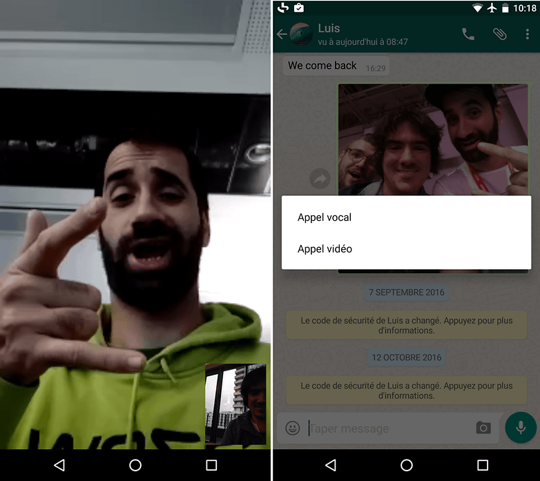 whatsapp call