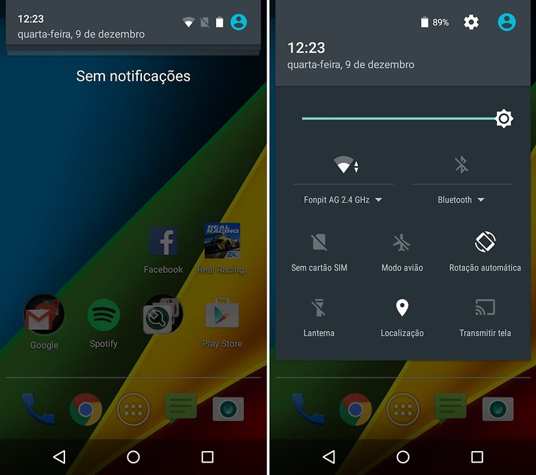 moto g configuracoes