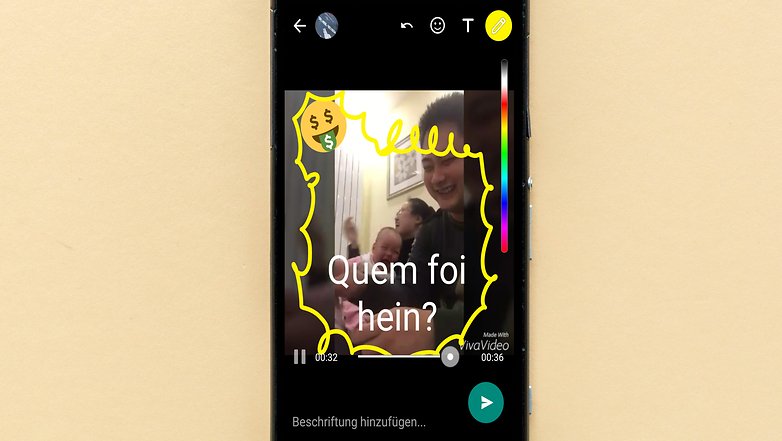 whatsapp image editing video