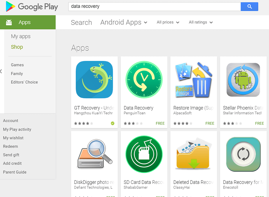 Android free data recovery app - merchantlop