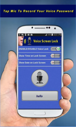 FREE APPVOICE SCREEN LOCK, Now lock and unlock your ...