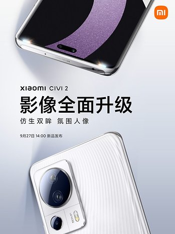 Xiaomi zeigt uns vor dem Launch am 27. September großzügig erste Features des Xiaomi CIVI 2.