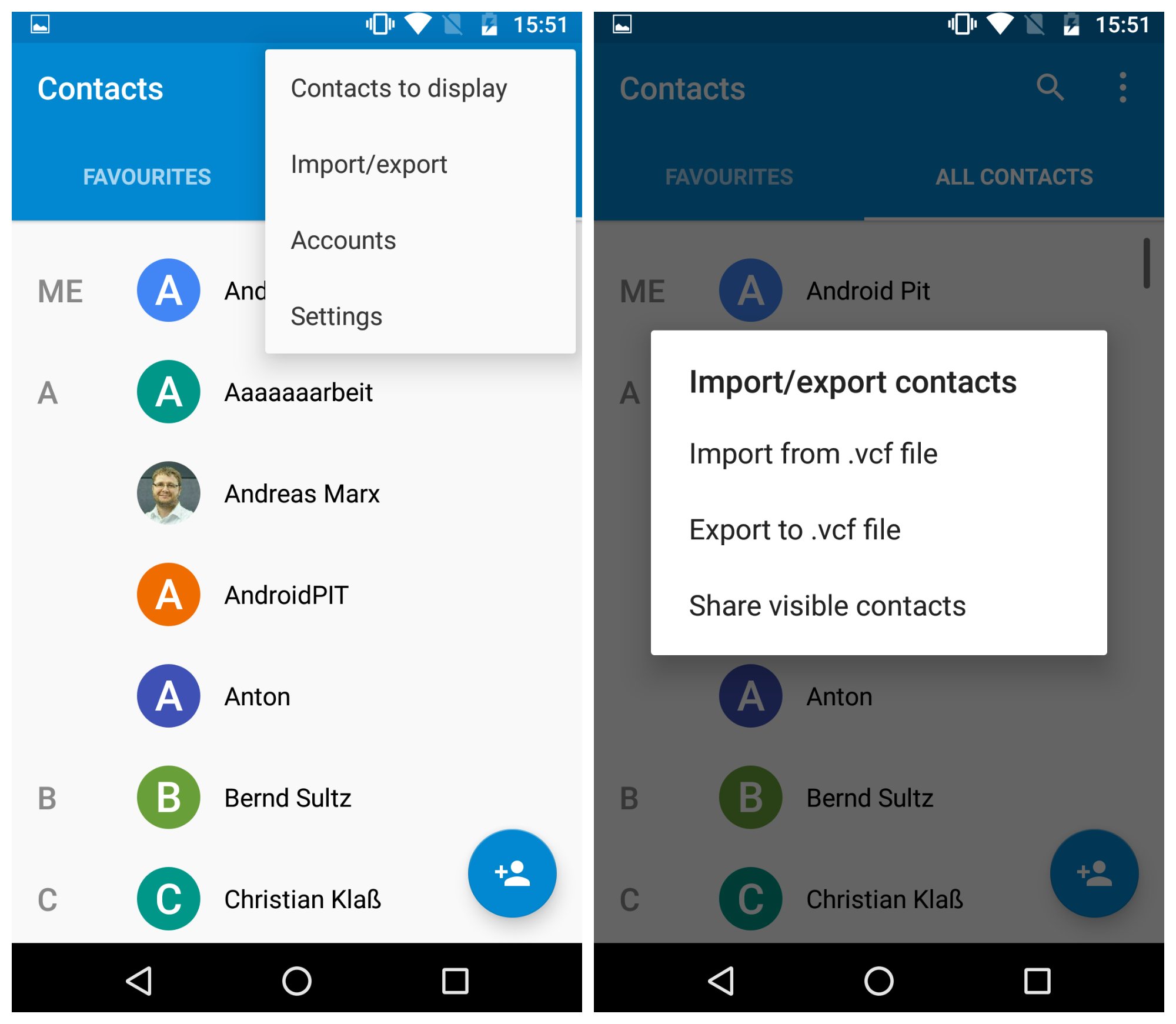 Импорт контактов с андроида на андроид