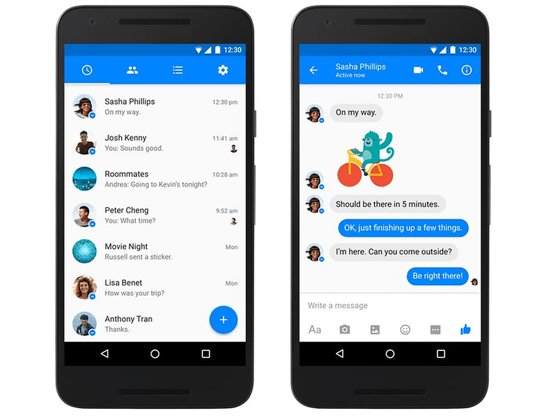 update messenger