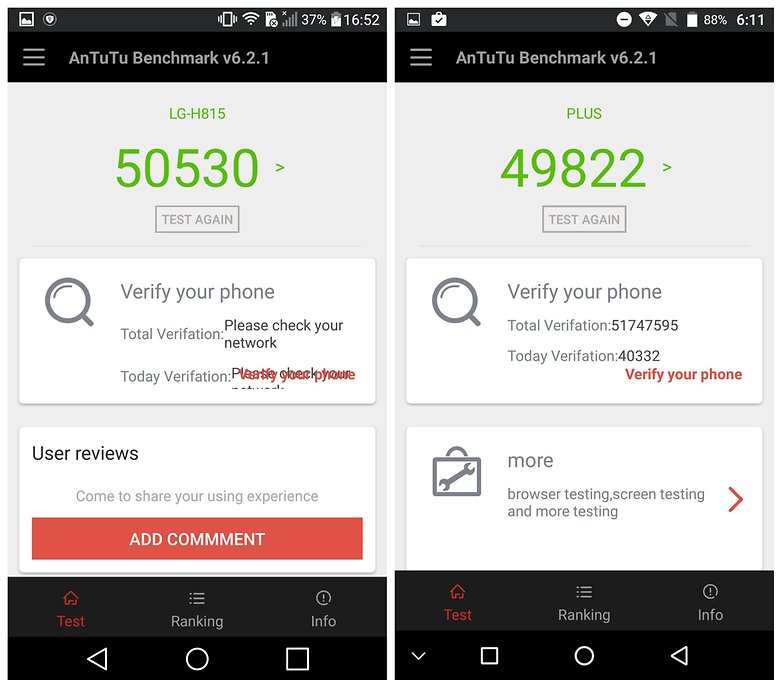 lg g4 vs umi plus antutu