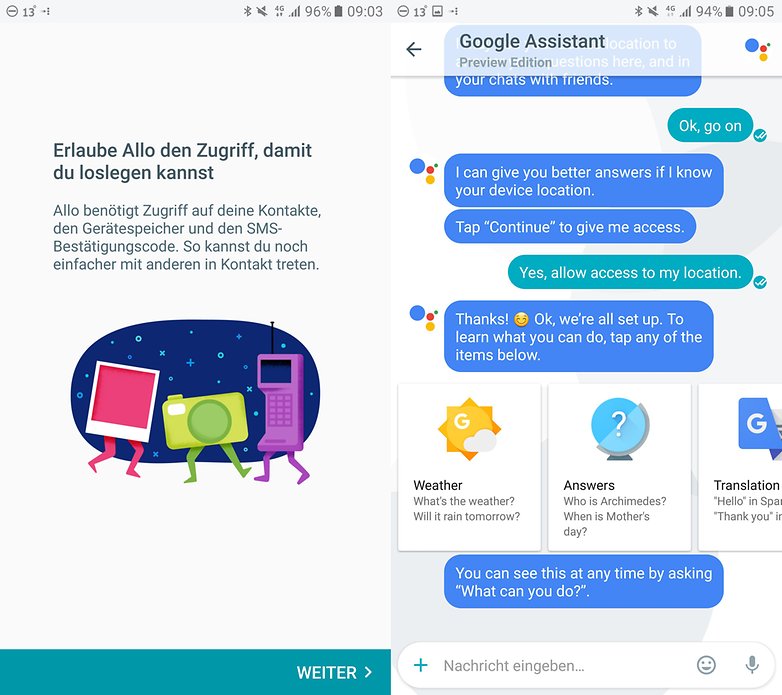 ANDROIDPIT allo screenshots