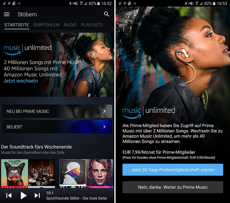 ANDROIDPIT amazon music unlimited