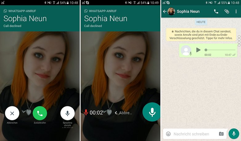 ANDROIDPIT whatsapp call voice mail