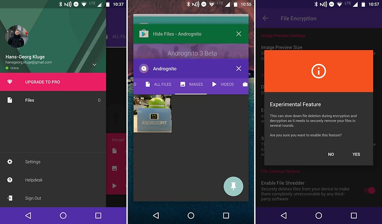 AndroidPIT andrognito 3 beta