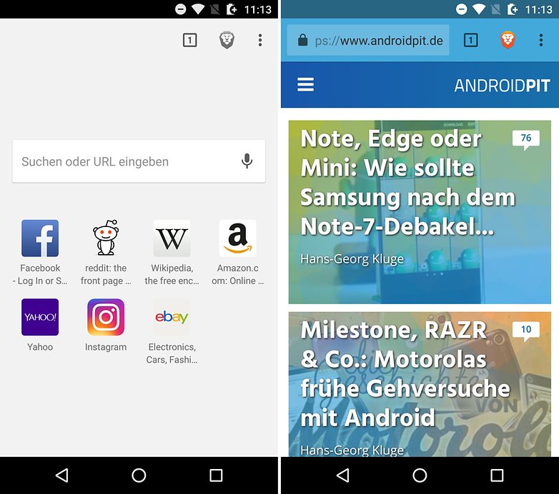 AndroidPIT browser brave