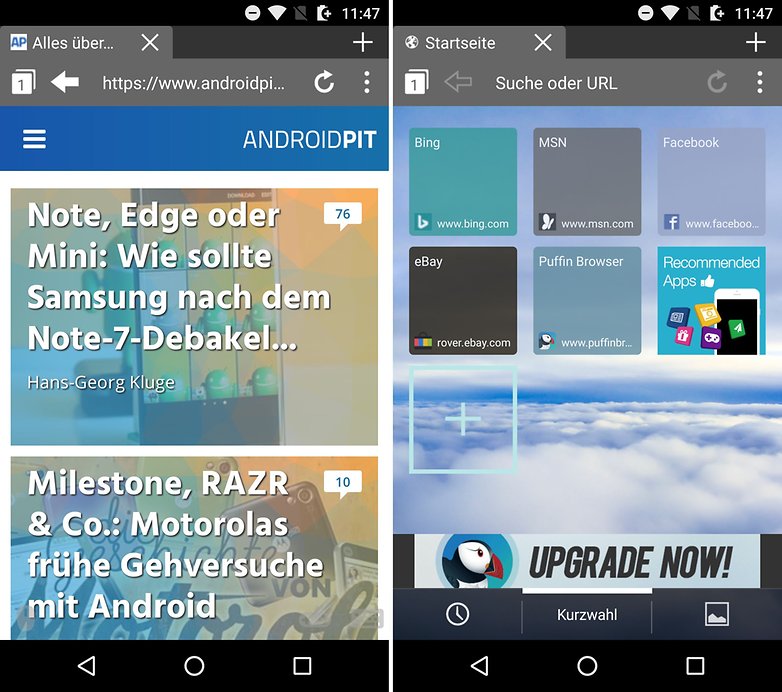 AndroidPIT browser puffin