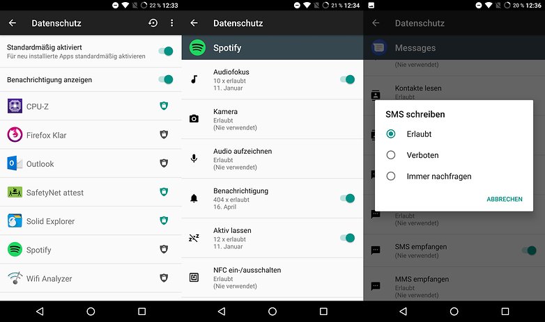 app berechtiogungen lineage 1