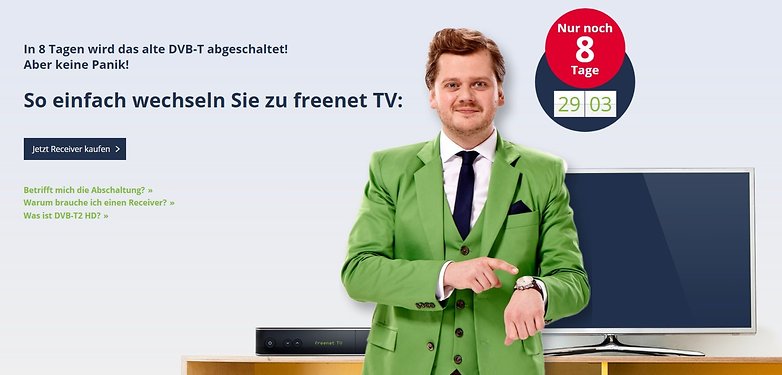 dvb t abschaltung freenet werbung