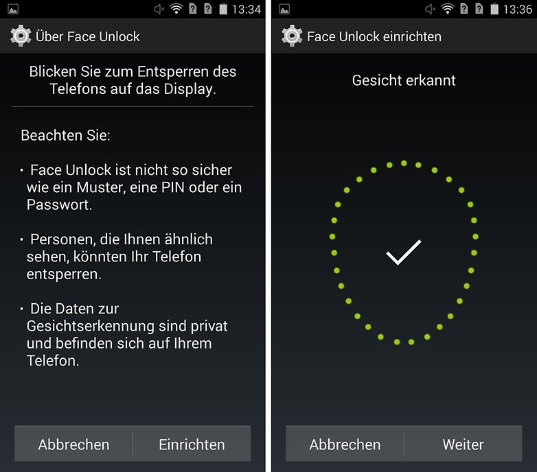 face unlock
