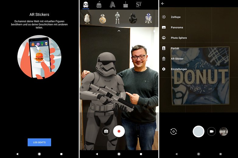 google arcore ar sticker