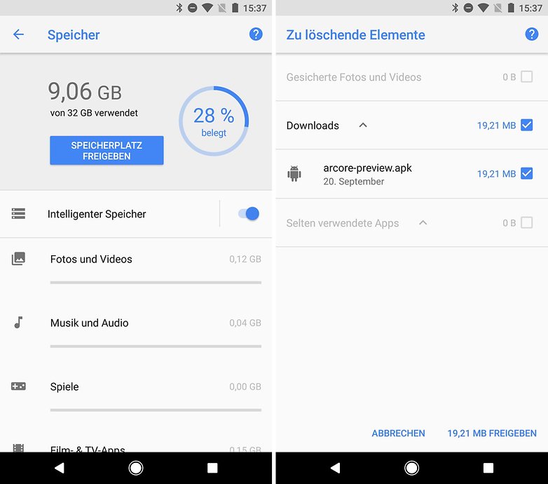 google play store funktioniert nicht probleme speicher