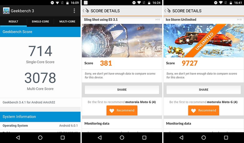 moto g4 plus benchmarks