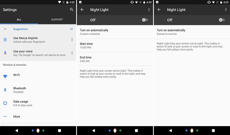 new settings nougat nexus