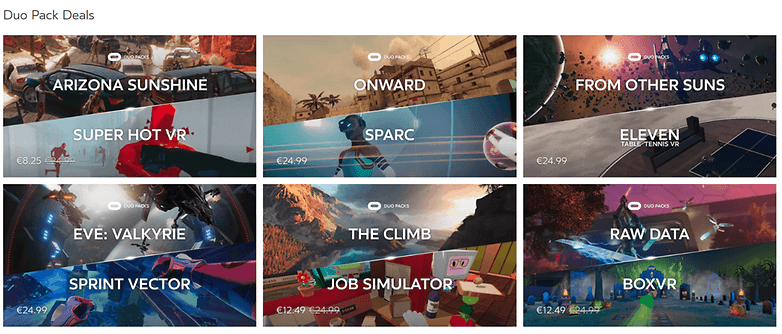 oculus duo pack deals