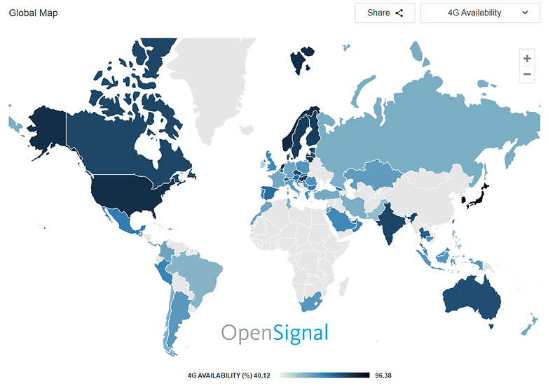 opensignal lte june 2017 availability
