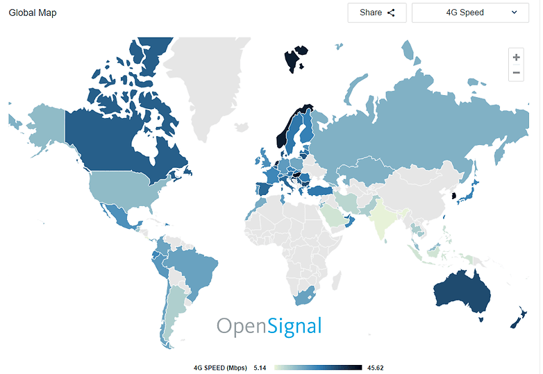 opensignal lte june 2017 speed
