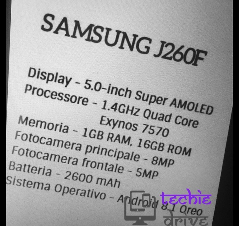 samsung android go sm j260f