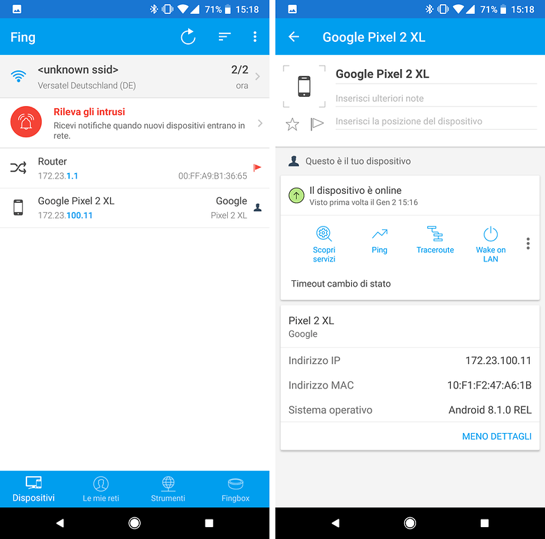 Fing screenshot