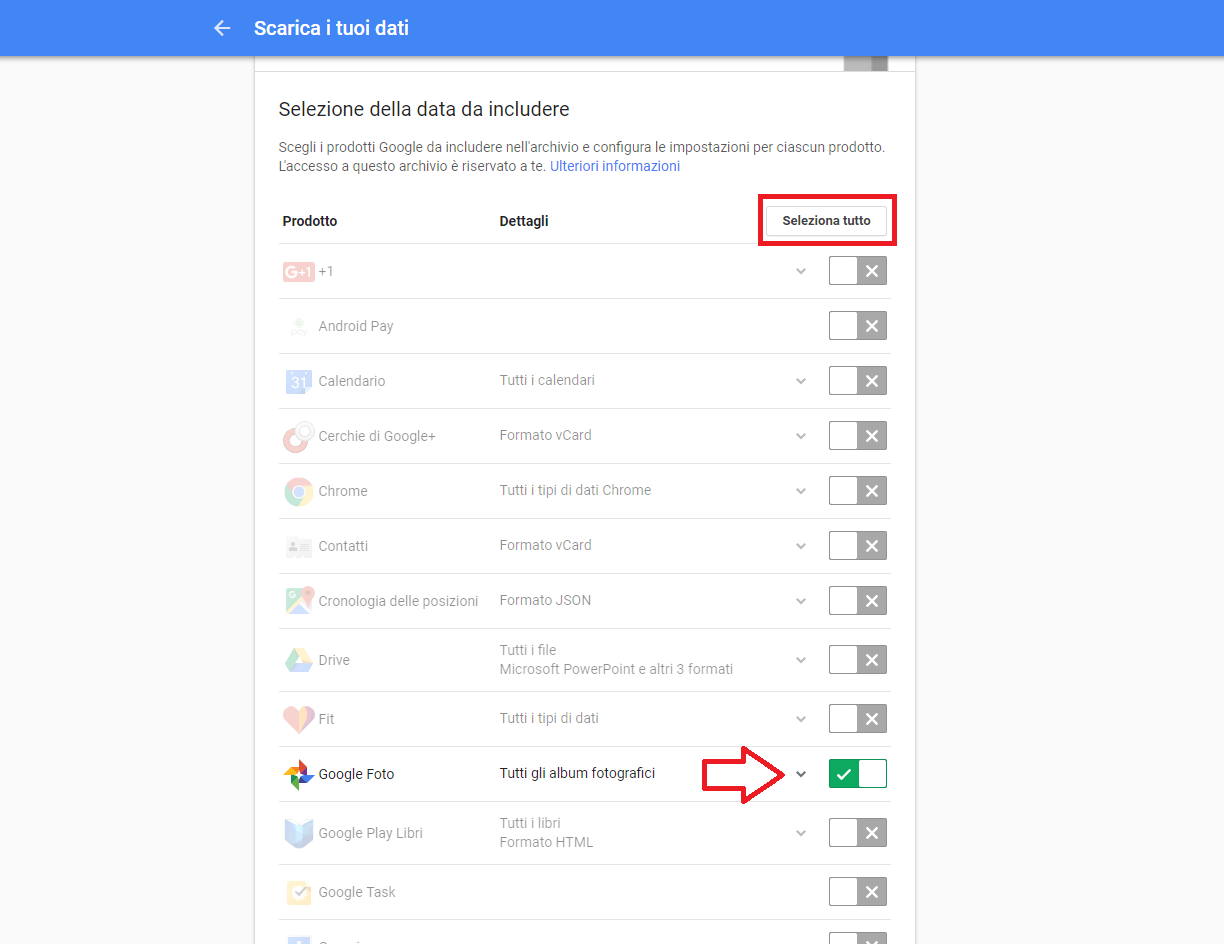 scaricare immagini da google android