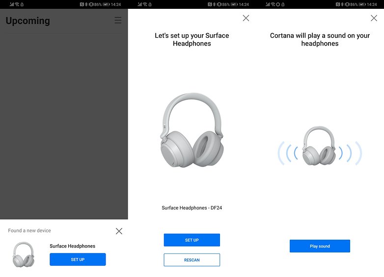 Surface-Kopfhörer-App