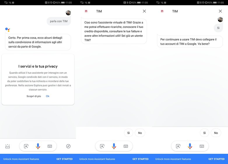 TIM google assistant