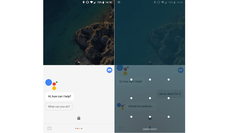 assistant locked phone