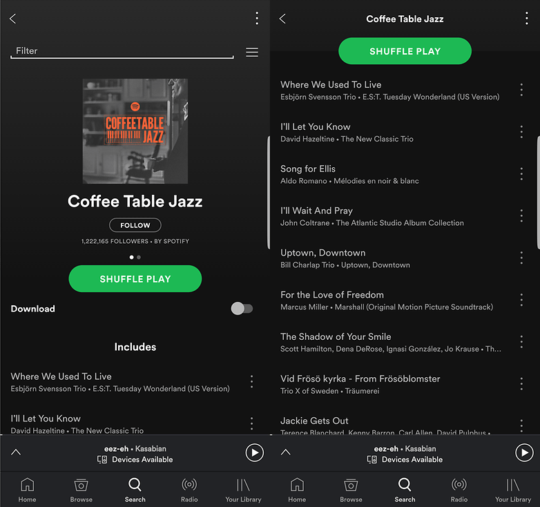 coffee table jazz spotify