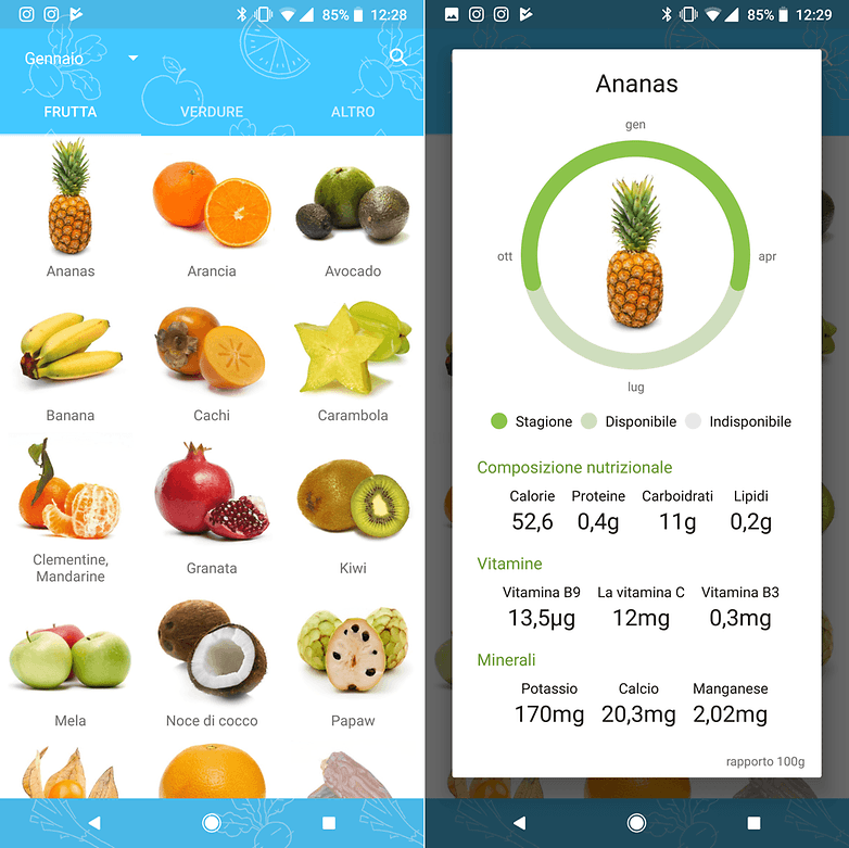 frutta verdura di stagione
