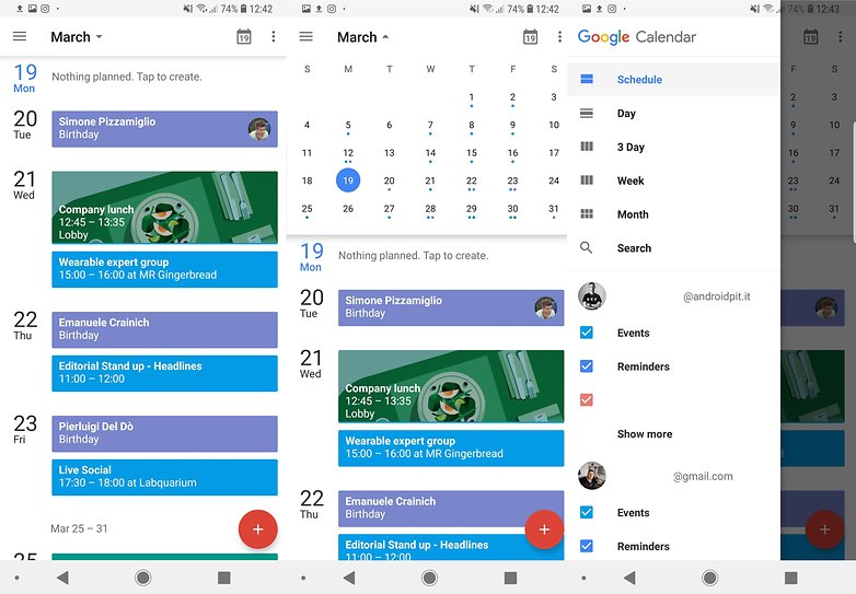 google calendar