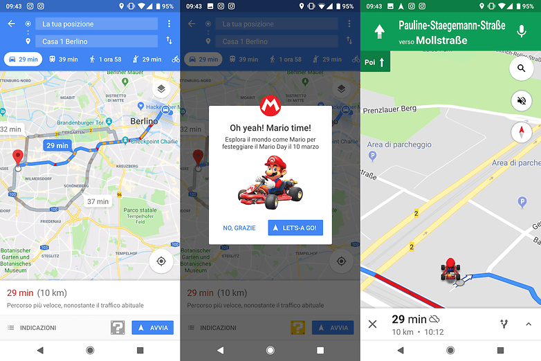 mario kart google maps