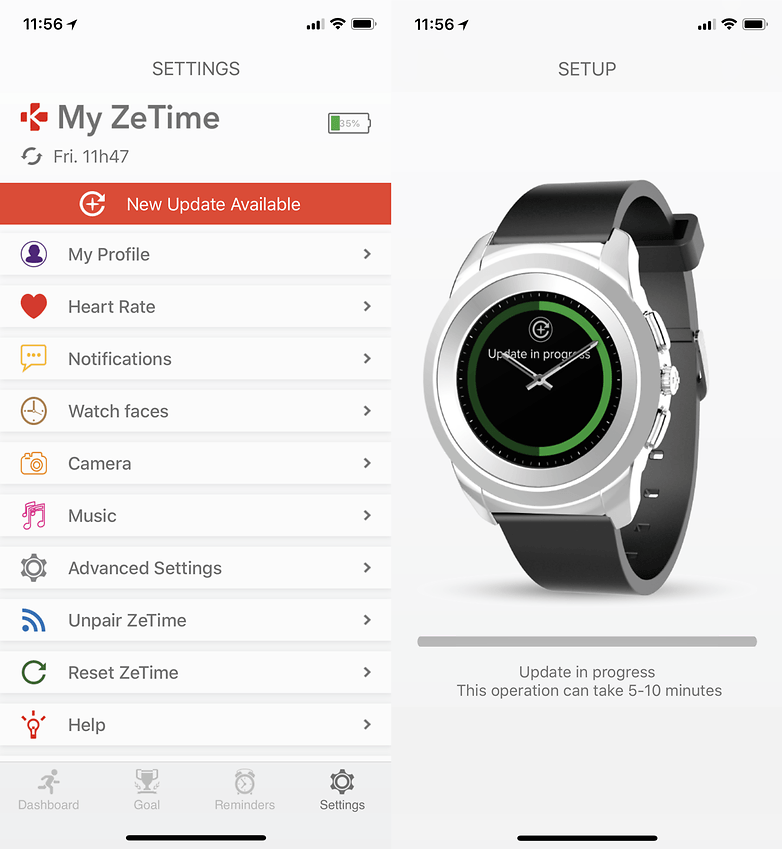 mykronoz zetime iphone