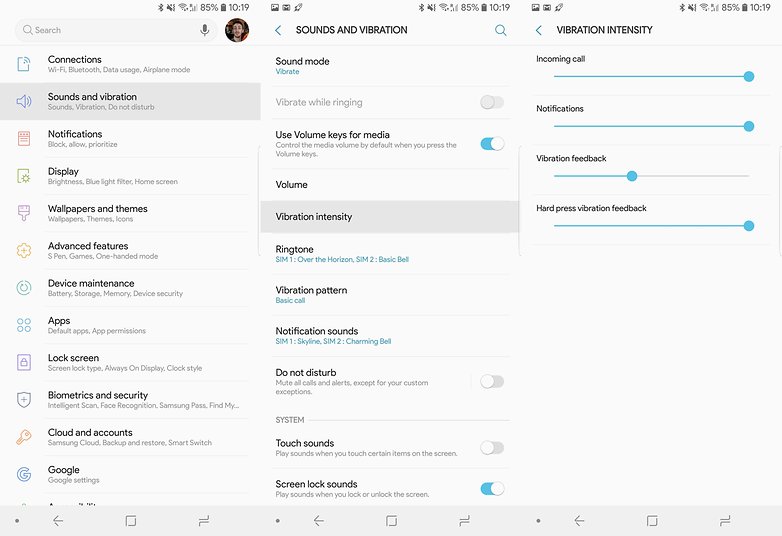 note 9 vibration