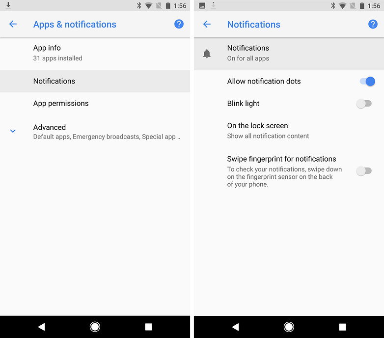 notifications disable